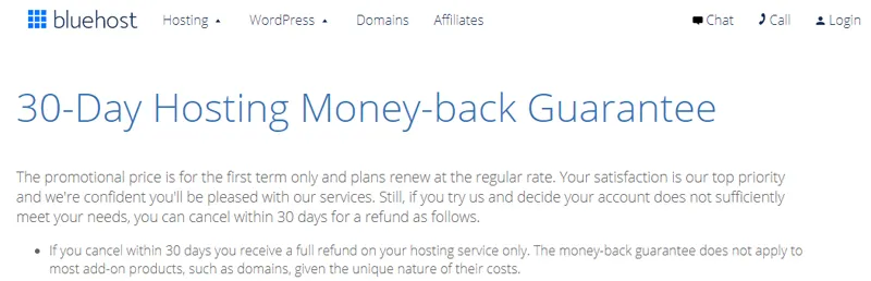 Review Hosting Bluehost [Hosting si Biru, Stabil dan Handal] garansi uang kembali