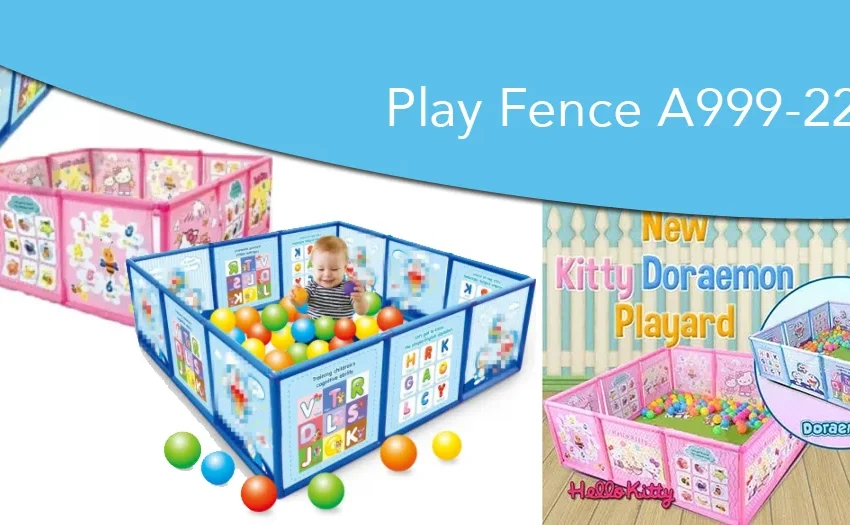 Pagar anak bayi karakter play fence